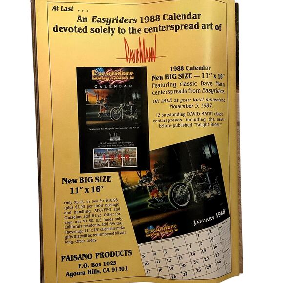 Vintage Easyriders, In The Wind #30, Vintage Winter 1988 - Picture 2 of 2